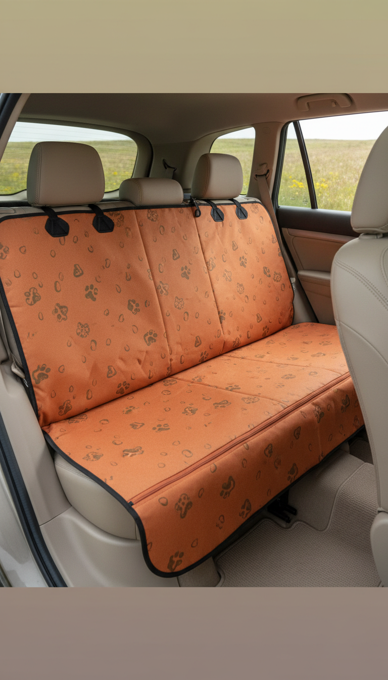 Adventure Orange dog seat cover